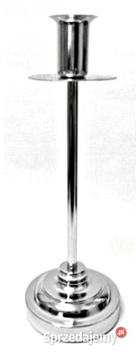 WYPRZEDAŻ Świecznik stalowy silver SH103 wielkopolskie Poznań