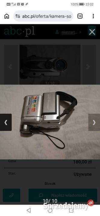 Mini kamerka cyfrowa SONY mazowieckie
