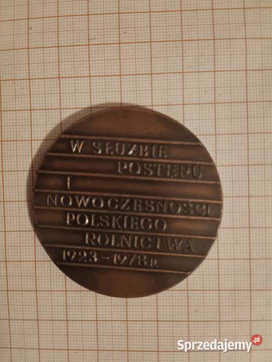 Medal Poświętne rolnictwo PRL WOPR 1978 Kościan sprzedam