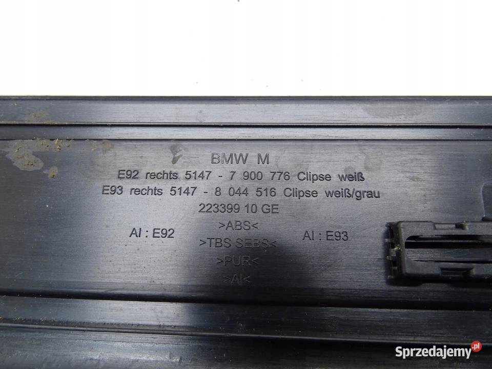 LISTWA LISTWY NAKŁADKI PROGOWE LEWA PRAWA osobowe