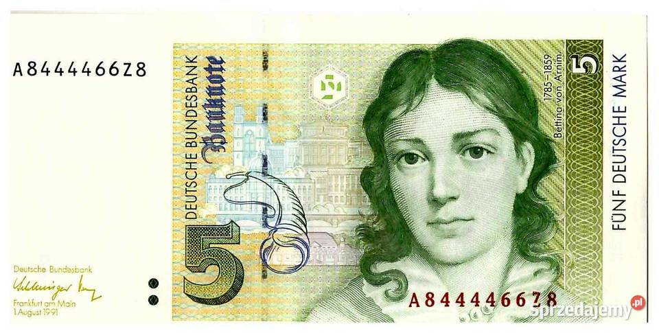 5 marek niemieckich 1992 5 DM A8444466Z8 Numizmatyka mazowieckie Warszawa