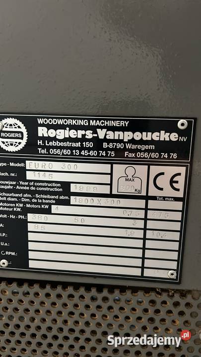 Szlifierka przelotowa Tornado Euro 300 Biznes i Przemysł Juszczyn