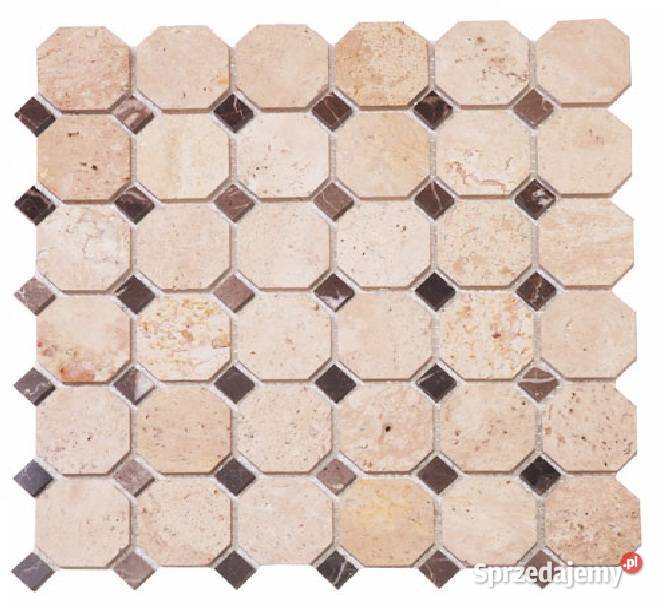 Mozaika Podwójna Marmurowa TRAWERTYN Przemyśl