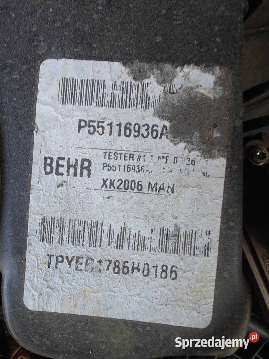 Tylna nagrzewnica Jeep Commander Sosnowiec