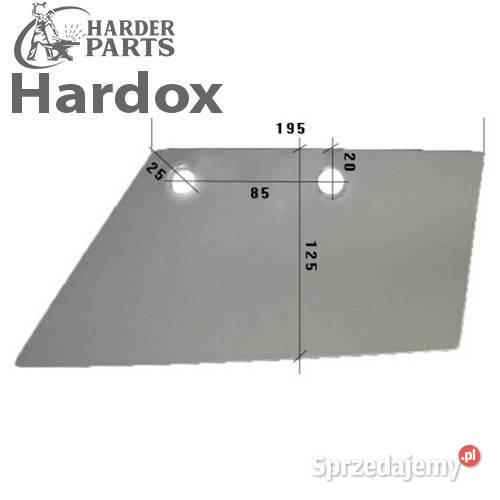 Lemiesz 300hektarów HARDOX 3353743L części do Suwałki