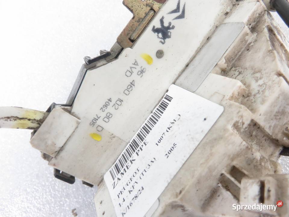ZAMEK PRAWY PRZEDNI PEUGEOT 1007 9646010280D