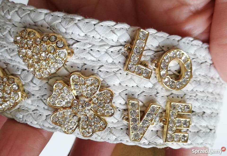 skórzane sandały klapki Beverly Feldman glamour biały Stare Zakole