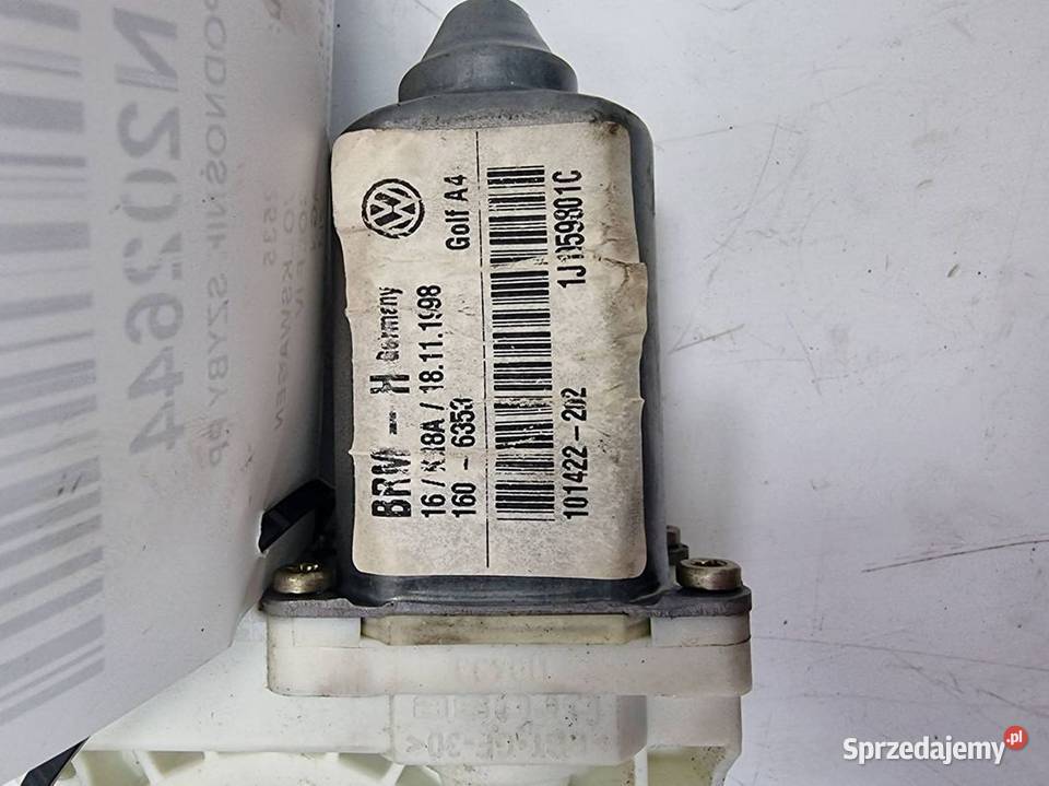 PODNOŚNIK SZYBY PP VOLKSWAGEN GOLF IV 1J1959801C osobowe kujawsko-pomorskie Lipno