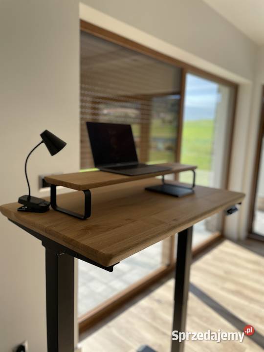 Biurko dębowe regulowane elektrycznie lite Myślenice