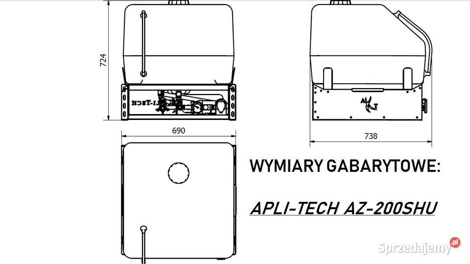 Aplikator do zakiszania ApliTech AZ200 SHU 12V