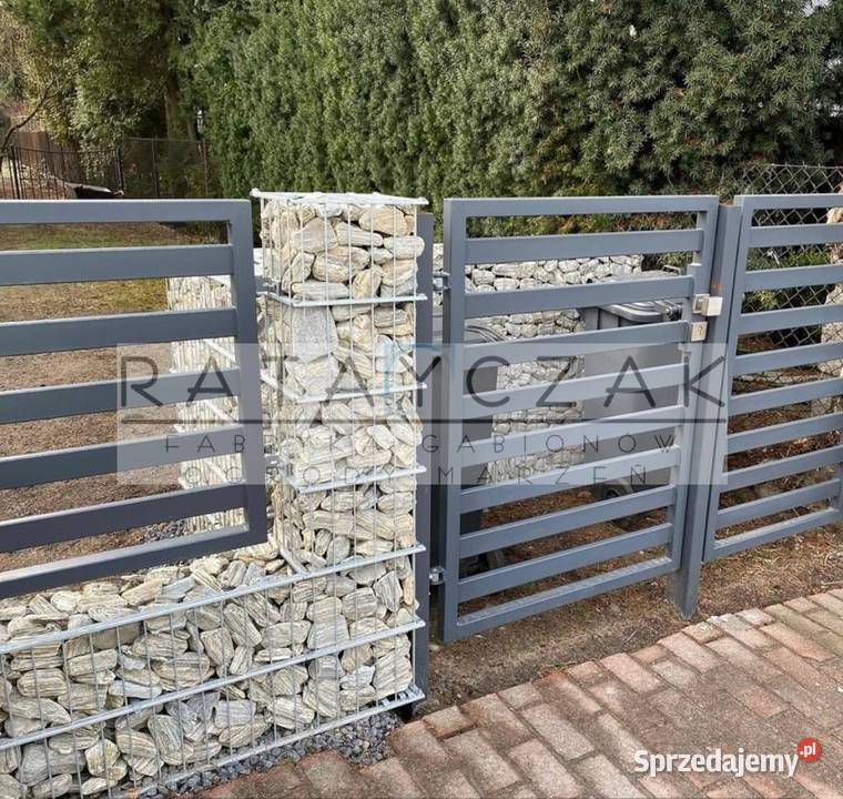 Mur gabionowy 200x180x40 solidny kompletny 5 lat Gorzów Wielkopolski