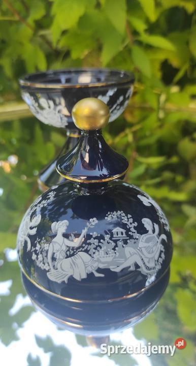 Floretine Cobalt Blue Italy Bomboniera z Pabianice