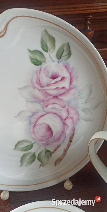 Serwis kawowy Kaiser Biała porcelana fantazyjny Gdańsk