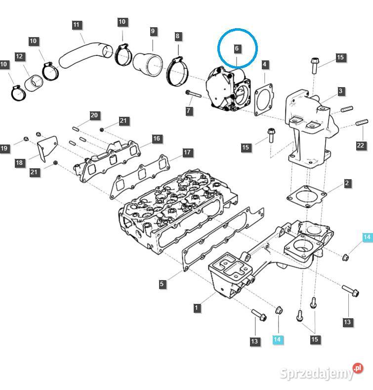 Przepustnica ACV EGQ160 Ls Tractor 40265758 podkarpackie Tajęcina