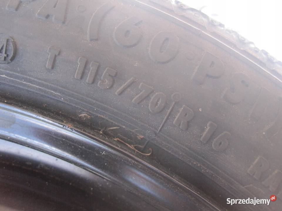 OPEL ASTRA J K koło dojazdowe 1157016 92M 5x105