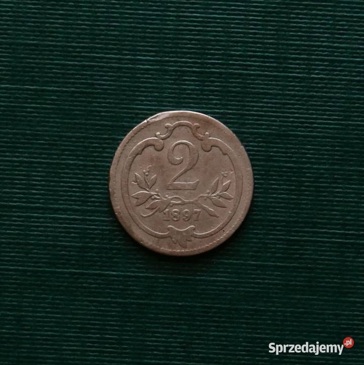 AUSTRIA 2 halerze 1897r Gliwice