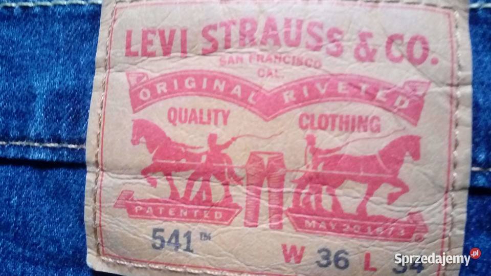 Spodnie męskie oryginalne Levi Strauss Co Odzież i bielizna męska