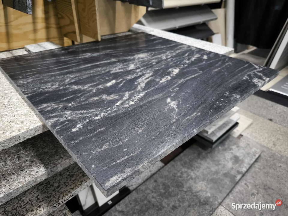 Płytki Granit Black Forest szczotkowany 60x40x15