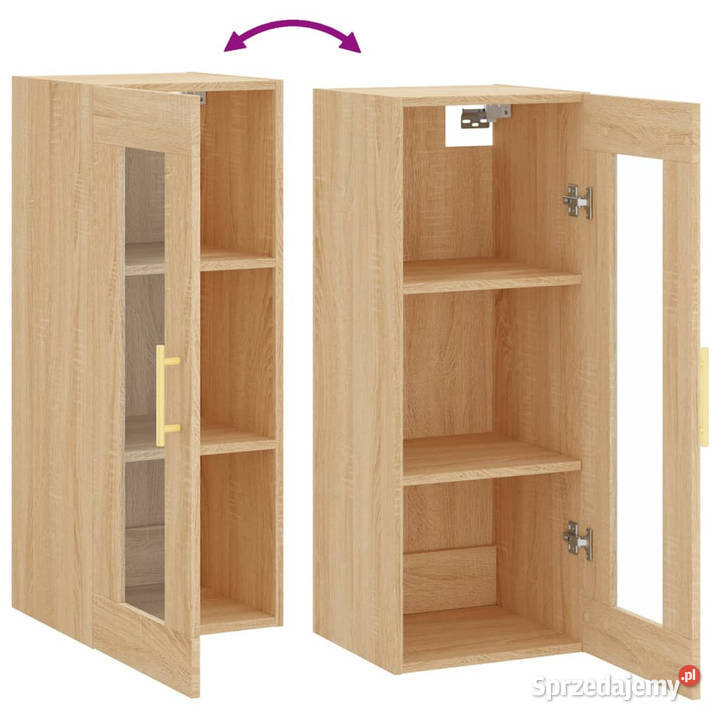 Szafka wisząca dąb sonoma 345x34x90 WM828903 Warszawa