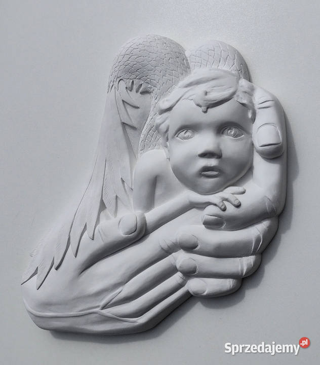 ANIOŁEK Płaskorzeźba FIGURKA ANIOŁ STRÓŻ Dziecko Białystok