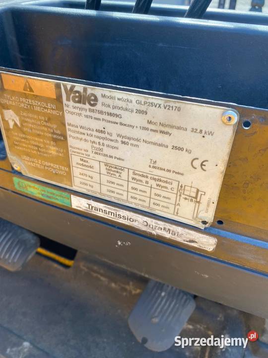 Wózek widłowy YALE GLP25 gaz Antonie