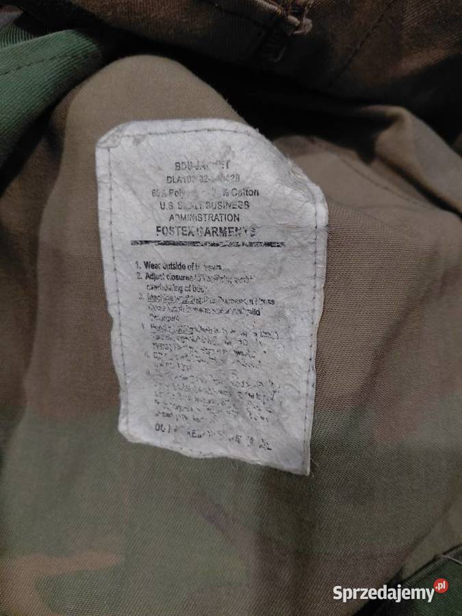 Bluza BDU woodland FOSTEX Medium Militaria sprzedam