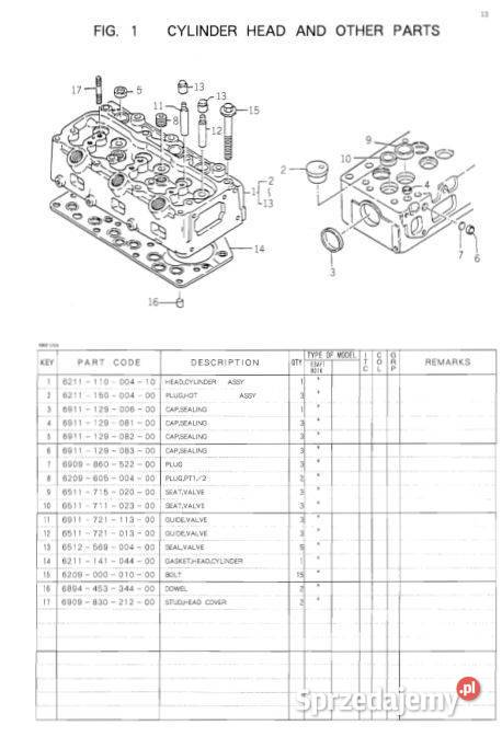 Iseki TU320 katalog cześci zamiennych Poradniki, albumy i reportaże