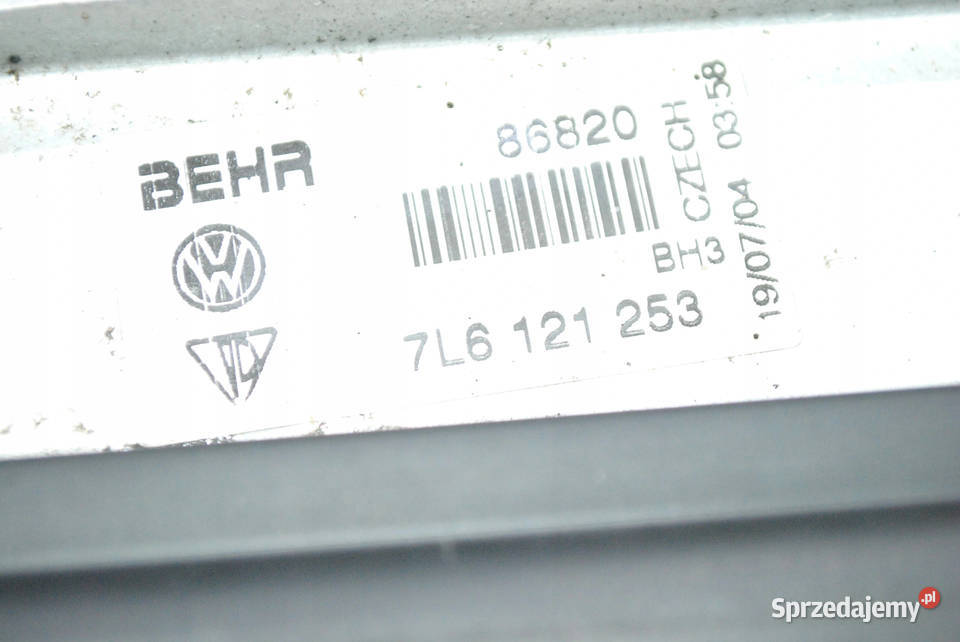 CHŁODNICA KOMPLET WENTYLATOR VW TOUAREG I 25 TDI Chłodnice powietrza (intercoolery)