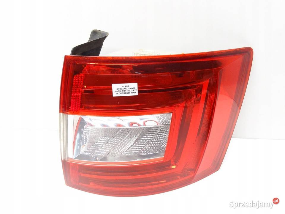 LAMPA PRAWA PRAWY TYŁ TYLNA SKODA OCTAVIA III osobowe