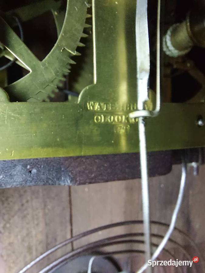 158 Stary zegar ścienny amerykański Waterbury Tczew sprzedam