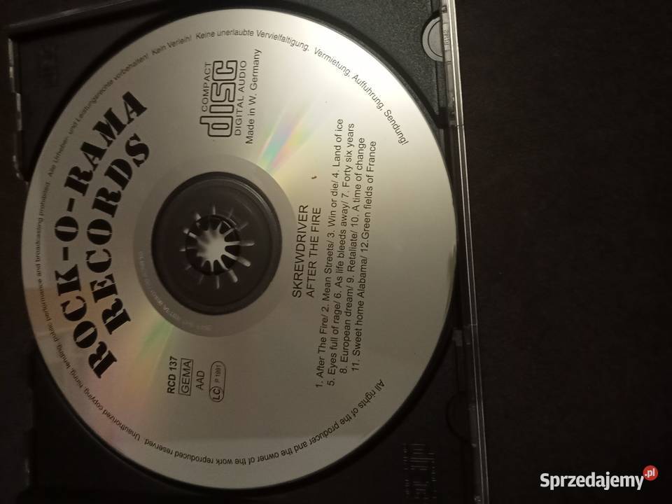 skrewdriver after the firepłyta cd wielkopolskie Nowy Tomyśl