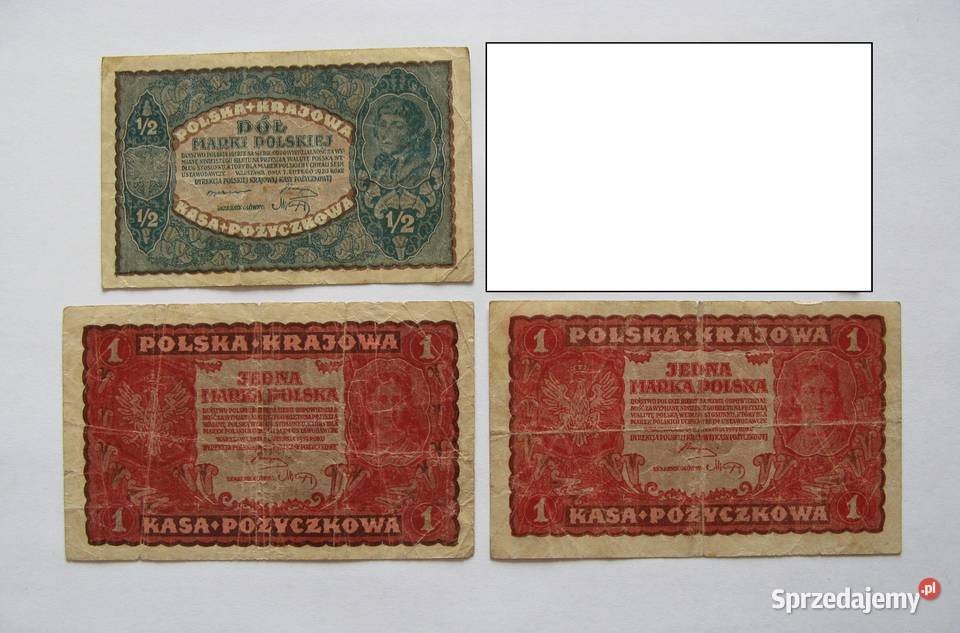 12 Marki Polskiej 1920 2 x 1 Marka Polska 1919 Numizmatyka