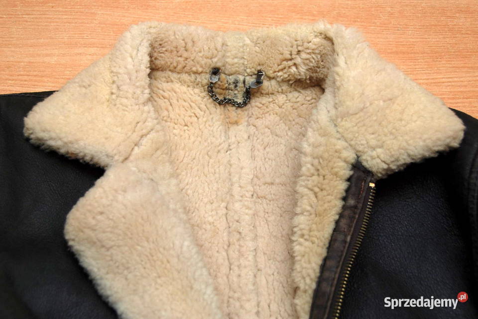 Pilotka Skórzana kurtka lotnicza z kożuchem 4850