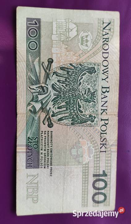 Banknot kolekcjonerski 100 1994 seria Pruszków sprzedam