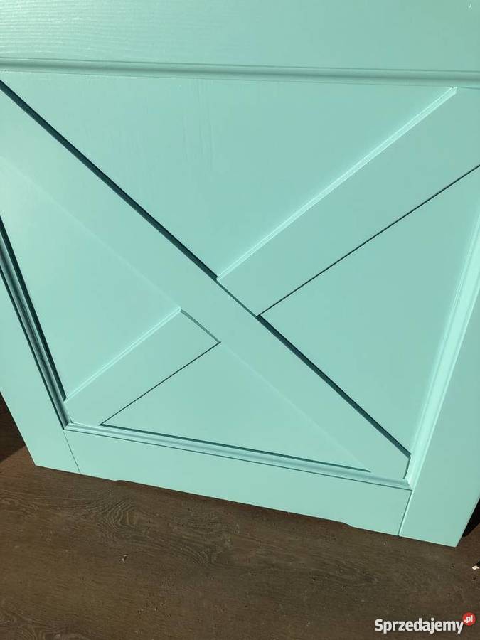 DRZWI WIEJSKIE prowansalskie Sosnowe francuskie Drewno Grzybno