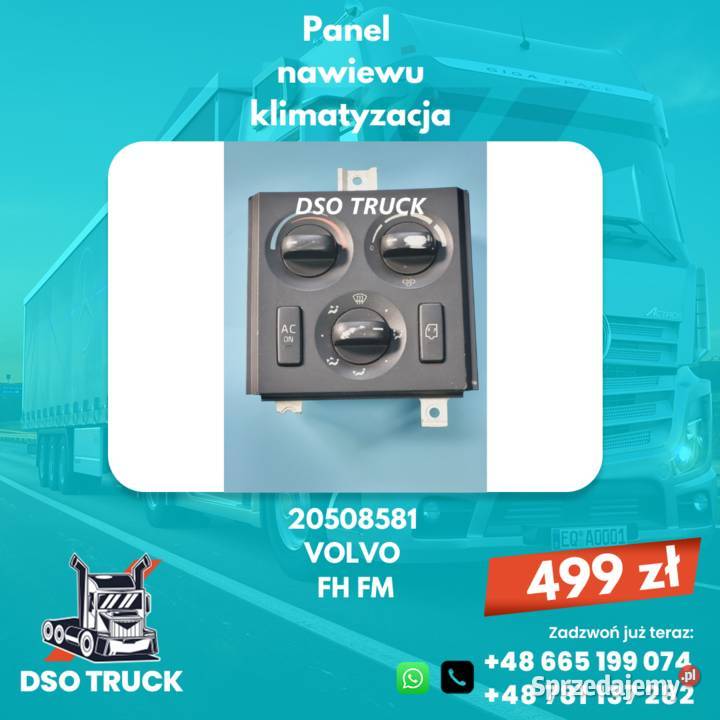 Panel nawiewu klimatyzacja 20508581 VOLVO FH FM ciężarowe Zawichost
