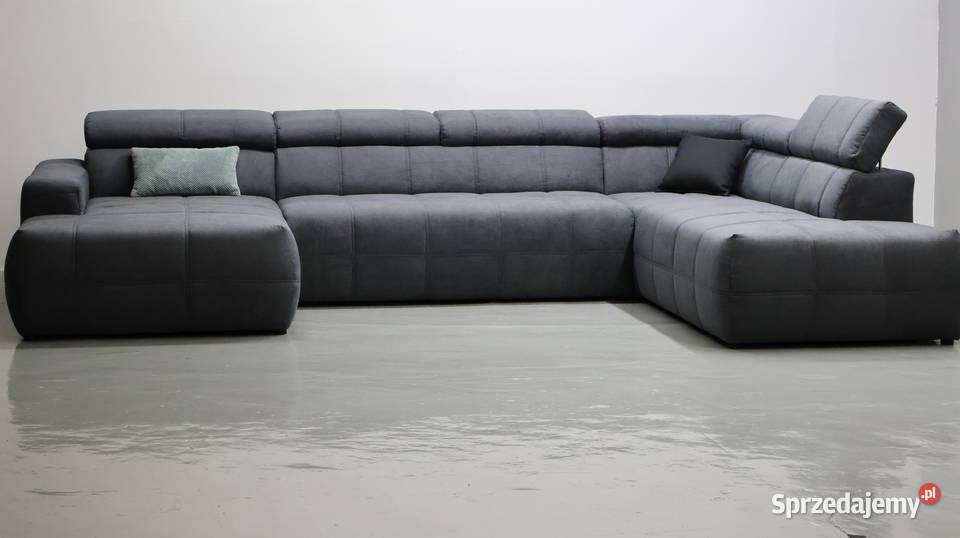 TNH WIelkie U regulowane zagłówki popielaty 228cm Poznań