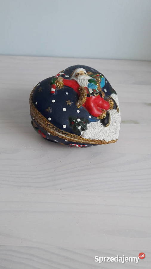 Pojemnik ceramiczny świąteczny z mikołajem w opolskie Głuchołazy sprzedam