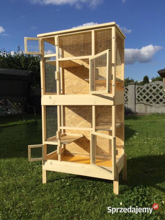 Klatka drewniana gryzoni koszatniczki szynszyli Myszków