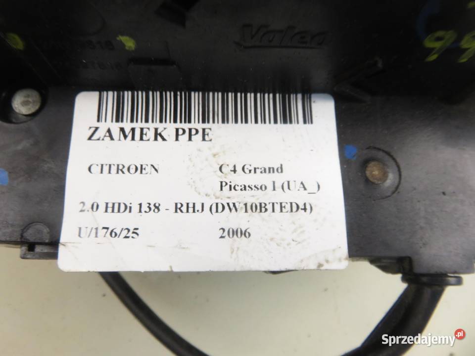 ZAMEK PRAWY PRZEDNI CITROEN C4 Grand Picasso I Zamki, wkładki i kluczyki małopolskie