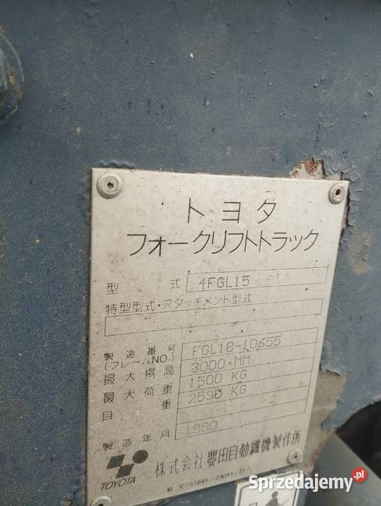 Wózek widłowy toyota