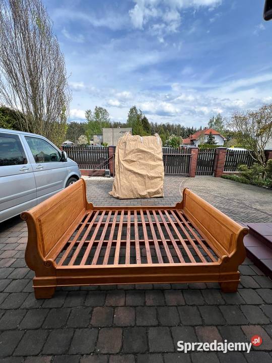 Piekne Dębowe łóżko materac 2 szafki nocne Katowice