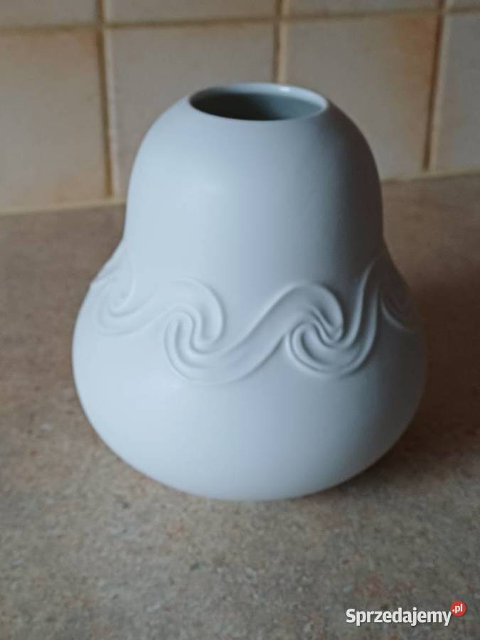 Vintage bialy wazon Nowy Targ