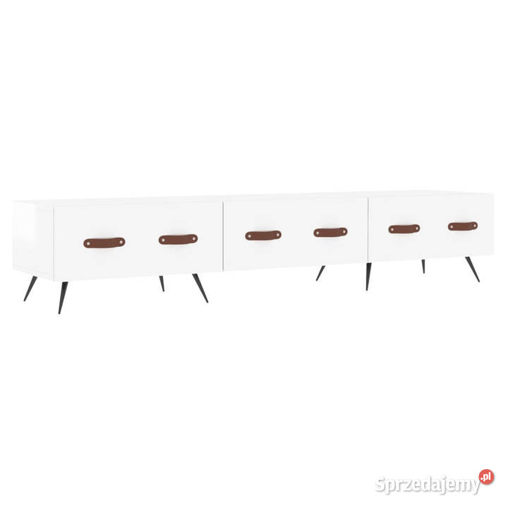 Szafka pod TV wysoki połysk biała 150x36x30 mazowieckie Warszawa