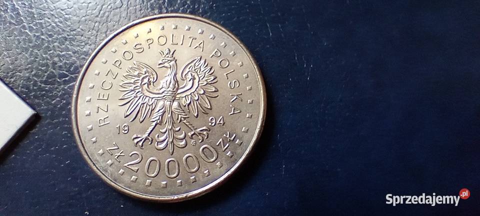 Stare monety 20 000 1994 Powstanie Lesko