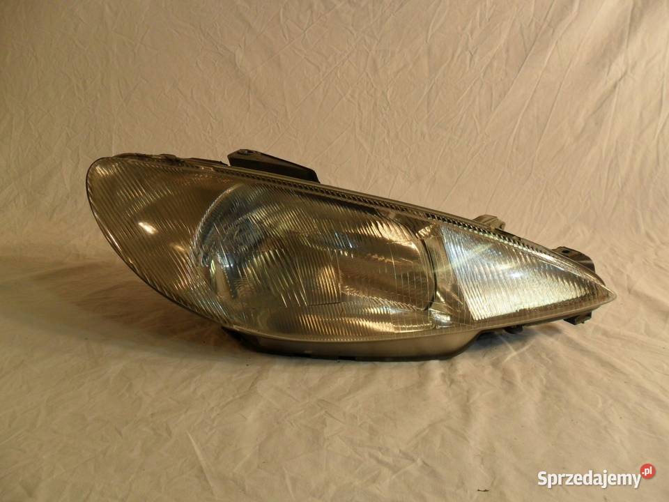Peugeot 206 reflektor przedni prawy lampa prawa Lampy przednie Nowy Tomyśl