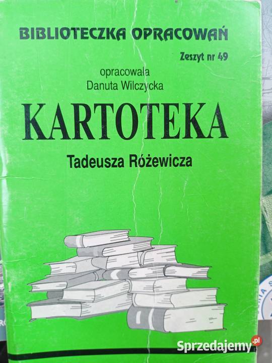 Kartoteka Różewicz unikat okazy Księgarnia Praga Warszawa