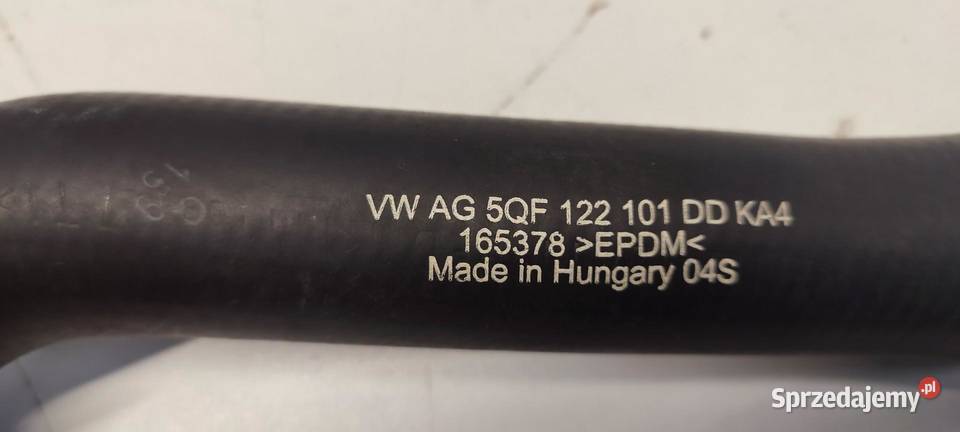 VW TIGUAN II PRZEWÓD RURA WODY 5QF122101DD