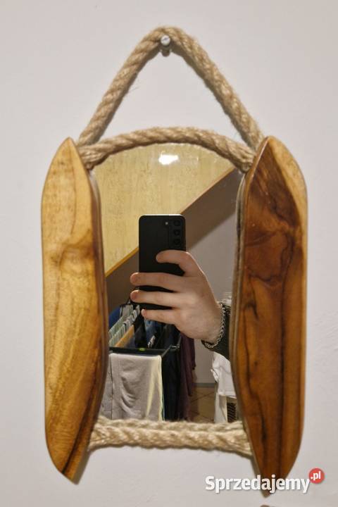 Lustro ścienne ręcznie wykonane