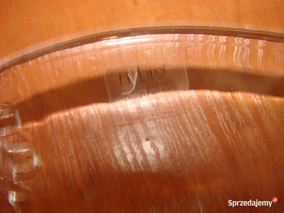 Tenisiści kryształowy talerz Nybro design Paul Pruszcz Gdański